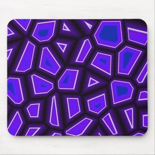 Purple Fragments Mouse Pad