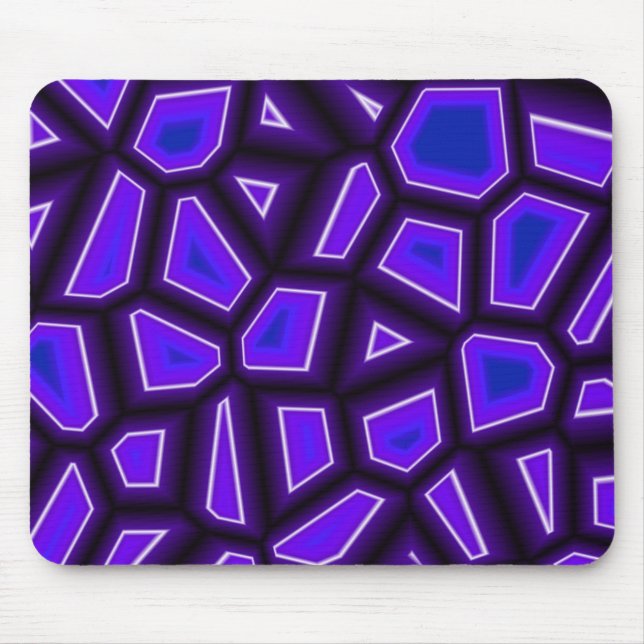 Purple Fragments Mouse Pad (Front)