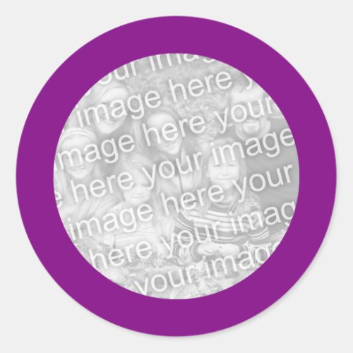 Purple Frame Sticker