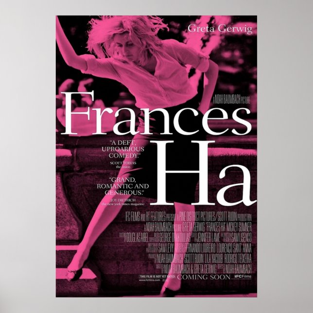 Purple Frances Ha Poster (Front)