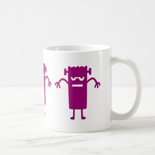 Purple Frankenstein Halloween Clip Art Coffee Mug