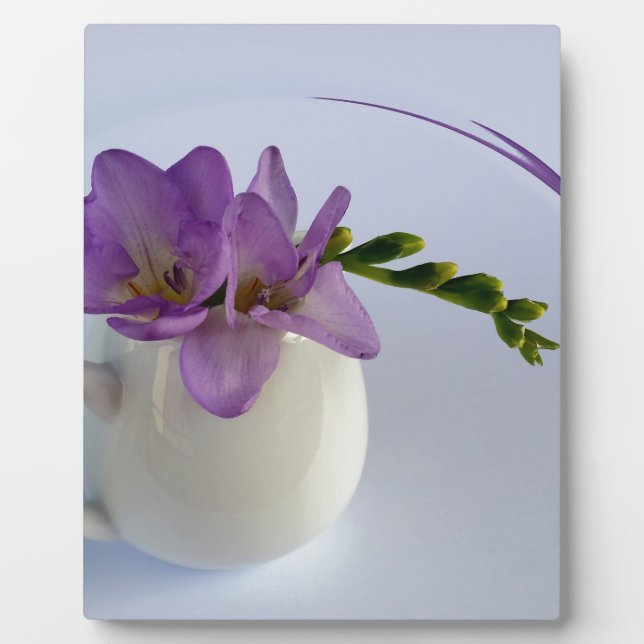purple freesia buds plaque (Front)