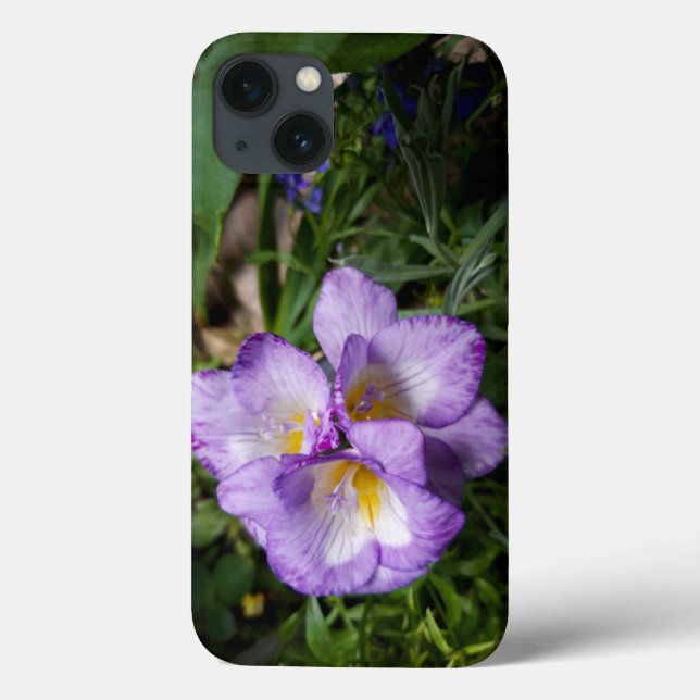 Purple Freesia Flowers Case-Mate iPhone Case (Back)