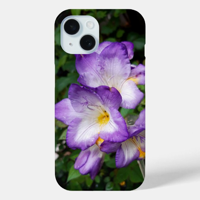 Purple Freesia Flowers Case-Mate iPhone Case (Back)