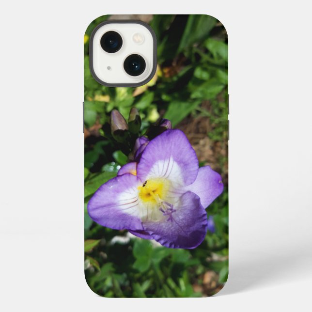 Purple Freesia Flowers Iphone Case (Back)