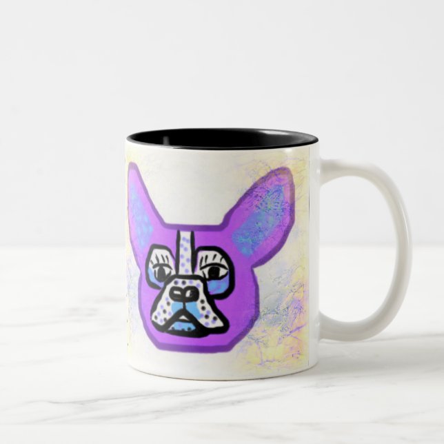 Purple French Bulldog Mug (Right)