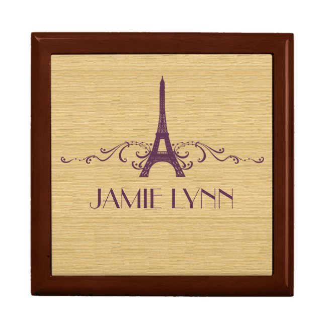 Purple French Flourish Gift Box (Front)