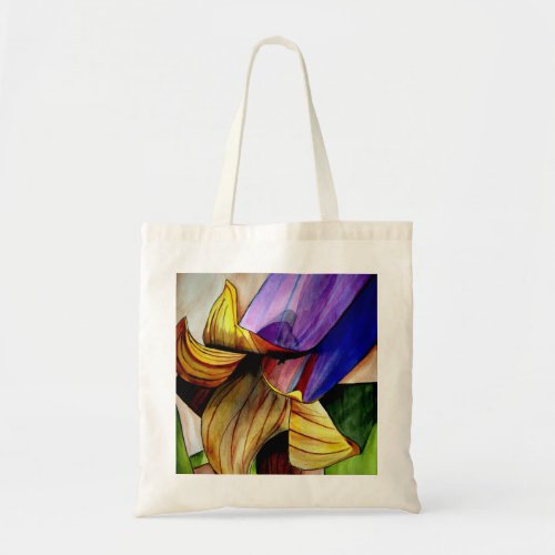 Purple Fritillary flower original art watercolor Tote Bag