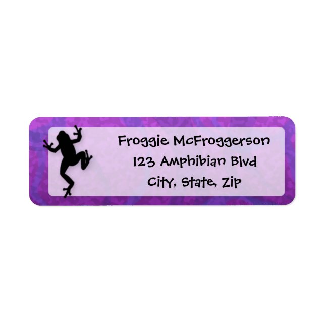 Purple Frog Label (Front)