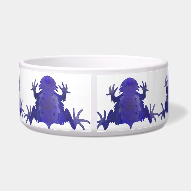 Purple Frog Pet Food Bowl (Back)