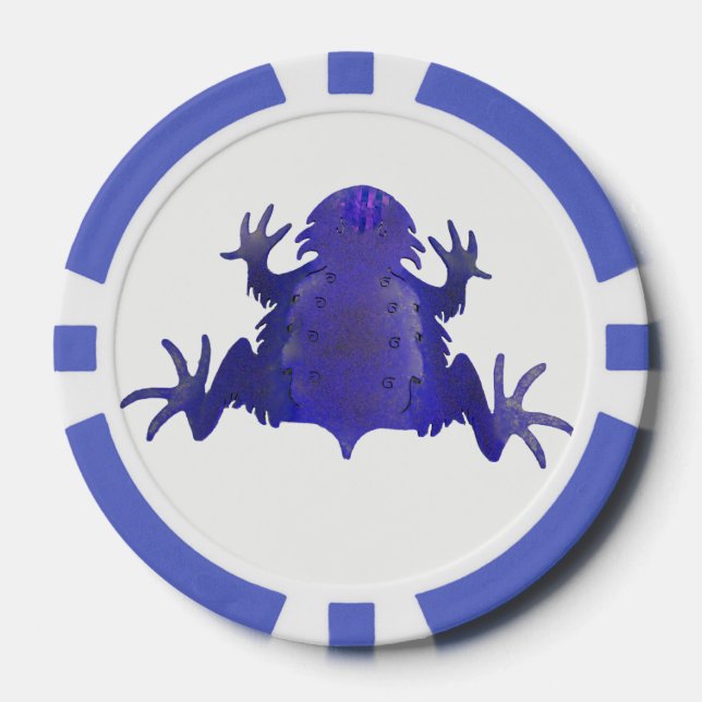 Purple Frog Poker Chips (Front)