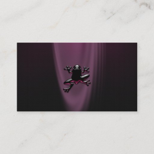 Customizable Purple Froggy Personal or Business Cards