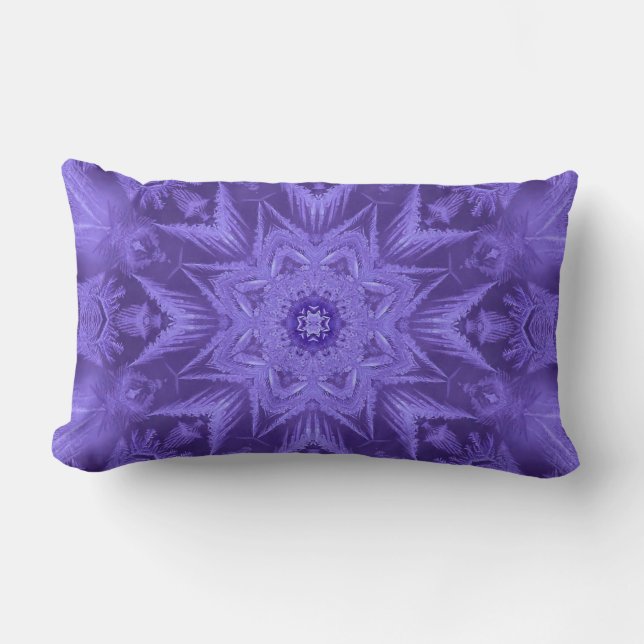 Purple Frost Lumbar Pillow (Front)