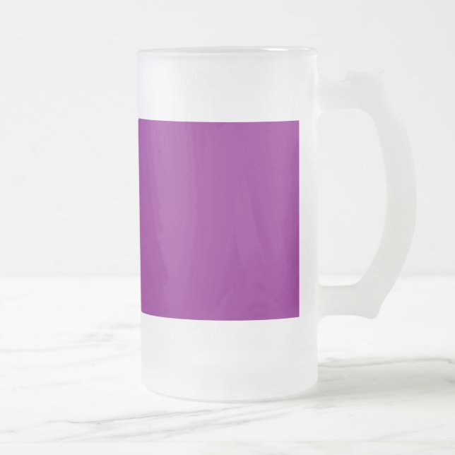 Purple Frosted Glass Beer Mug (Right)