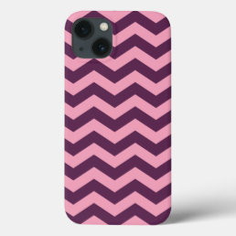 Purple Frosted Orchid Chevrons iPhone 13 Case