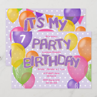 purple frosting cutout cookies girls birthday invitation