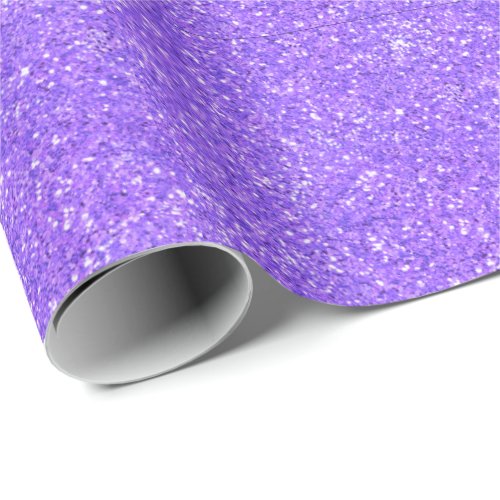 Purple fun sparkling  glitter pattern   wrapping paper