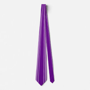 Purple Funky Stripe Pattern Neck Tie