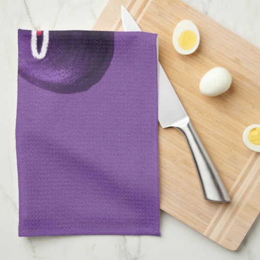 Purple Funny Cartoon Eggplant Towel Zazzle