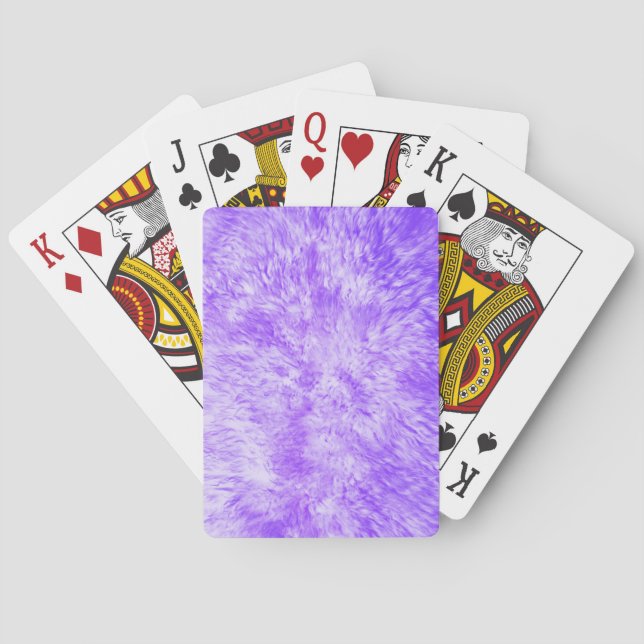 Purple Fur Frenzy Playing Cards (Back)