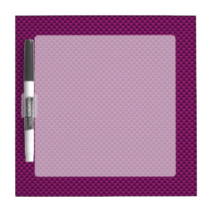 Purple Fushia Carbon Fiber Print Dry-Erase Board