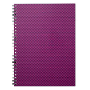 Purple Fushia Carbon Fiber Style Print Notebook