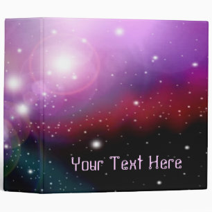 Purple Galaxy 3 Binder