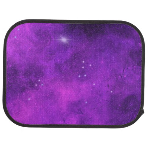 Purple Galaxy Car Floor Mat