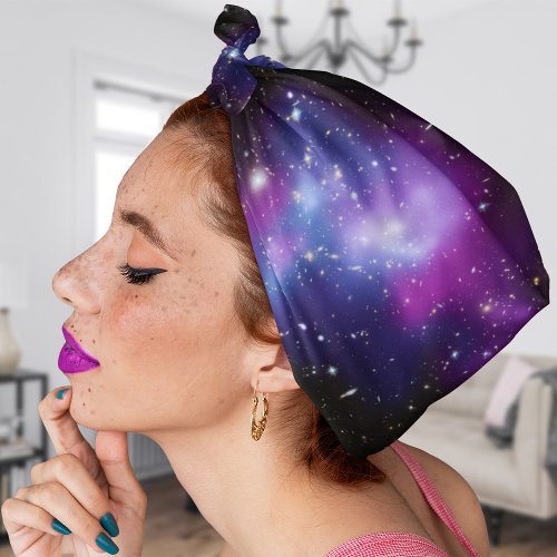 Purple Galaxy Celestial Photo Bandana