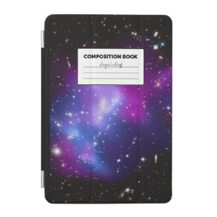 Purple Galaxy Celestial Photo Composition Book iPad Mini Cover
