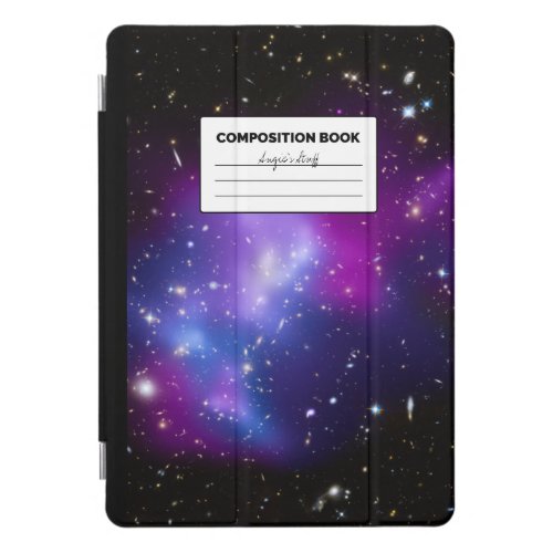 Purple Galaxy Celestial Photo Composition Book iPad Pro Cover