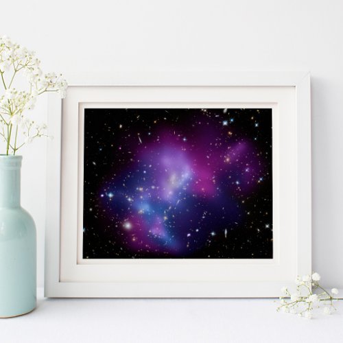 Purple Galaxy Celestial Photo Poster