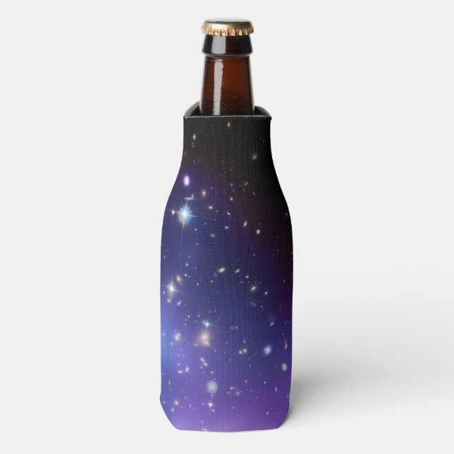Purple Galaxy Cluster Bottle Cooler (Bottle Front)