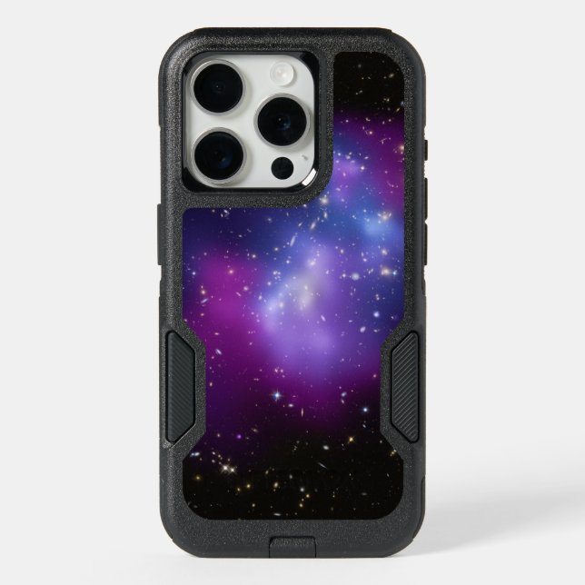 Purple Galaxy Cluster iPhone 15 Pro Case (Back)