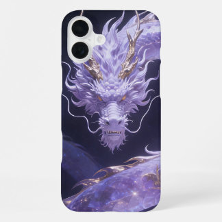Purple Galaxy Dragon | Mystical Cosmic Dragon Fant iPhone 16 Plus Case