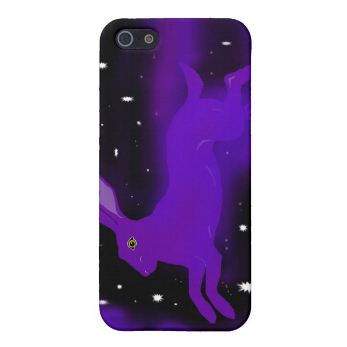 Purple Galaxy Hare iPhone Case Cases For iPhone 5