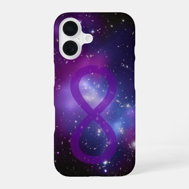 Purple Galaxy Infinity Symbol Iphone Case (Back)