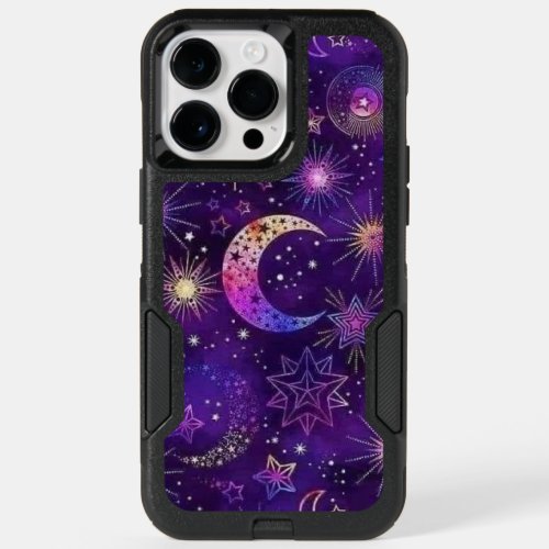 Purple Galaxy OtterBox iPhone 14 Pro Max Case