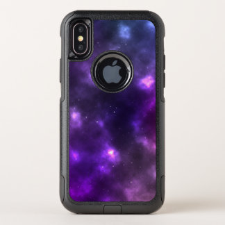 Purple Galaxy OtterBox Commuter iPhone XS Case
