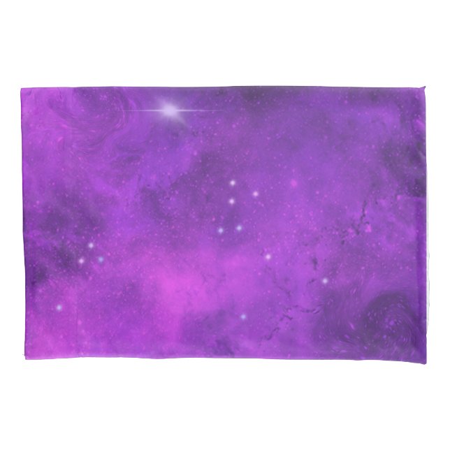 Purple Galaxy Pillow Case (Front)