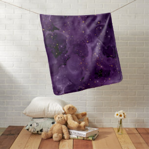Purple Galaxy Series Design 8  Baby Blanket