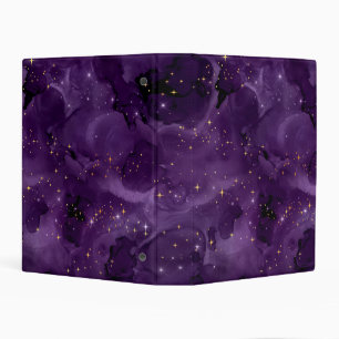 Purple Galaxy Series Design 8 Mini Binder