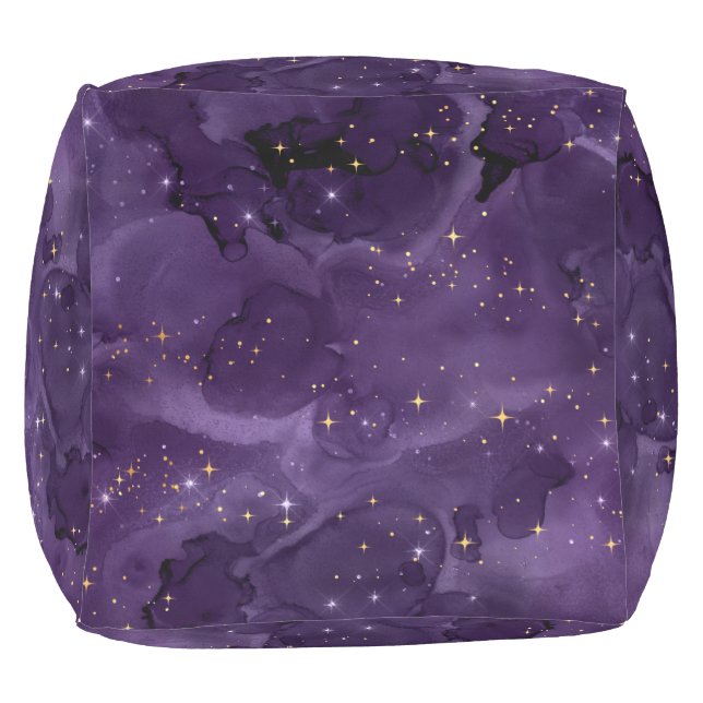 Purple Galaxy Series Design 8  Outdoor Pouf (Bottom)