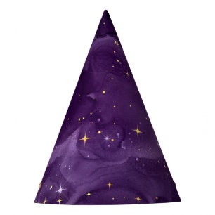 Purple Galaxy Series Design 8 Party Hat