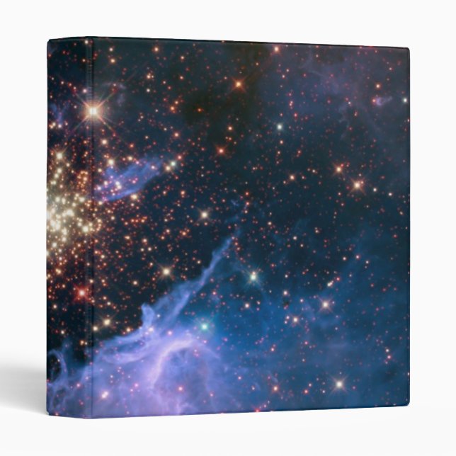 Purple Galaxy Starry Sky Supernova Astronomy Space Binder (Front/Spine)