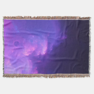 purple galaxy throw blanket