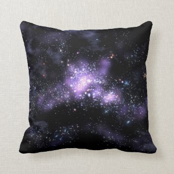 Purple Galaxy Throw Pillow by thatcrazyredhead at Zazzle