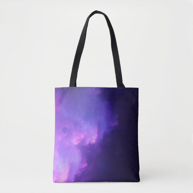purple galaxy tote bag (Front)