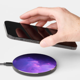 purple galaxy wireless charger 
