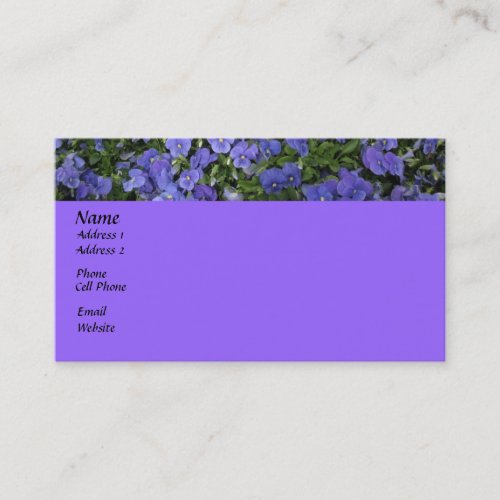 Purple Garden Business Card Template